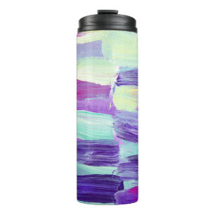 Hand Painted Abstract Art Background Thermal Tumbler