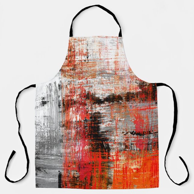  hand painted abstract backgroundabstract,art,oil, apron (Front)