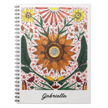 Hand Painted Abstract Floral Off White Background