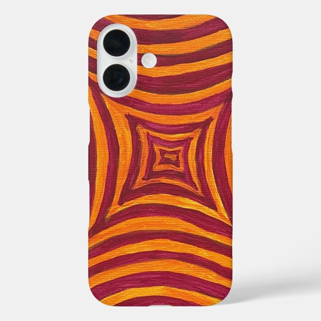 Hand-Painted Abstract Pattern Smartphone Case (Back)