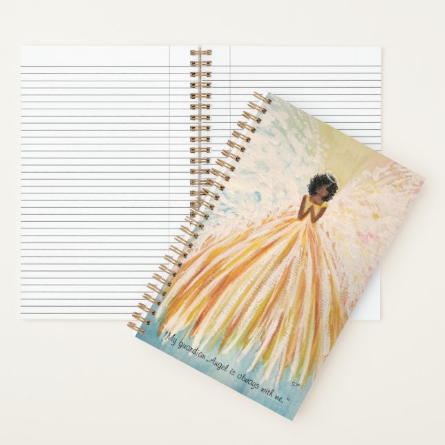 Hand-Painted Angels Spiral Notebook (8.5 x 11) (Inside)