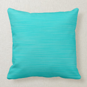 Hand Painted Aqua Blue Cushion