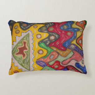 Hand painted art impression African Aboriginal Decorative Cushion