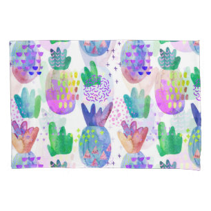 Hand-painted autumn flowers, seamless pattern. pillowcase