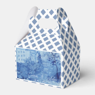 Hand Painted Blue Willow Ginger Jars Wedding  Favo Favour Box
