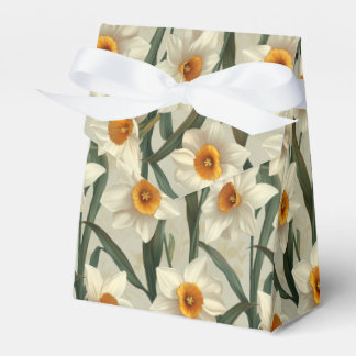 Hand-Painted Blush & Ivory Roses Lush Greenery Favour Box