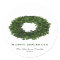 Hand Painted Boxwood Wreath Happy Holiday