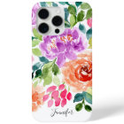 Hand Painted Bright Watercolor Floral