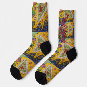 Hand painted by me impression on to the item art socks