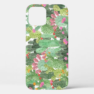 Hand Painted Cactus: Desert Green iPhone 12 Case