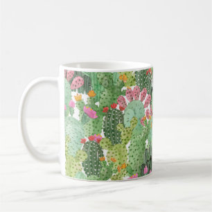 Hand Painted Cactus: Desert Green Coffee Mug