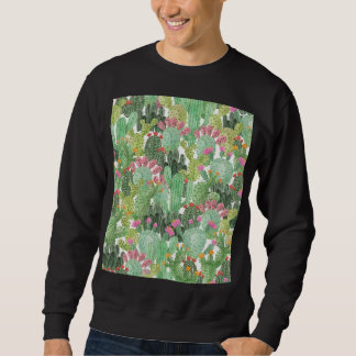 Hand Painted Cactus: Desert Green Sweatshirt