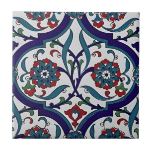 hand painted ceramic contemporary floral motifs ti tile