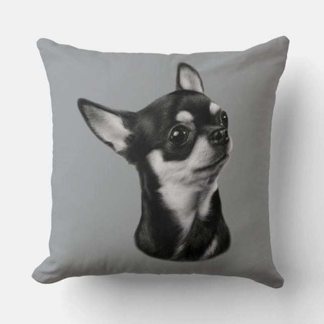 Hand-painted Chihuahua Cushion (Front)
