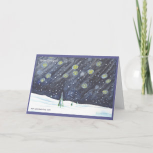 Hand-painted Christmas Greeting Card 03