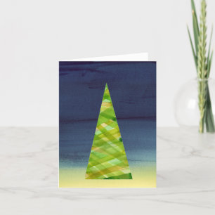 Hand painted Christmas Tree Holiday Card