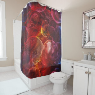 Hand Painted Deep Space Fantasy Painting Shower Curtain