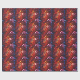Hand Painted Deep Space Fantasy Painting Wrapping Paper