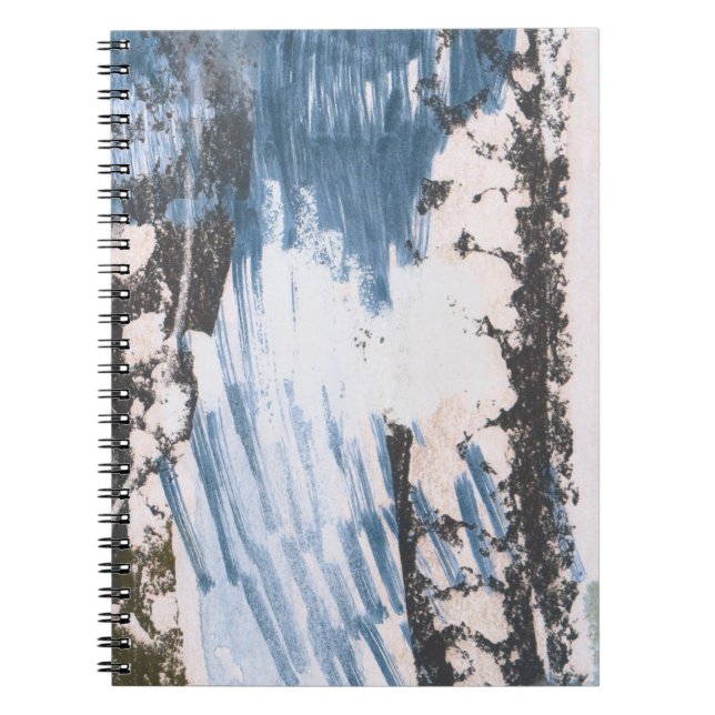 Hand painted design. Unique artistic style. Abstra Notebook (Front)