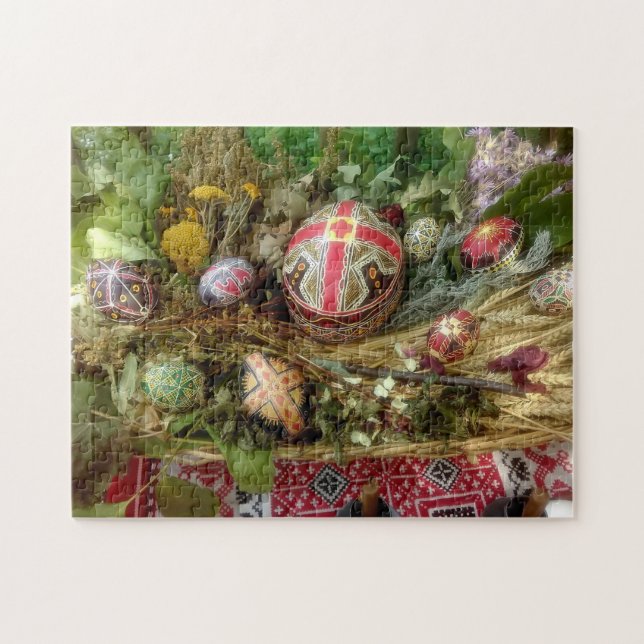 Hand Painted Easter Eggs Jigsaw Puzzle (Horizontal)