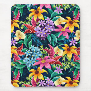 Hand Painted Exotic Floral Pattern-23001 Mouse Pad