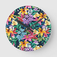 Hand Painted Exotic Floral Pattern-23001