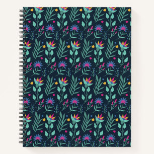 Hand Painted Exotic Floral Pattern-23206 Notebook
