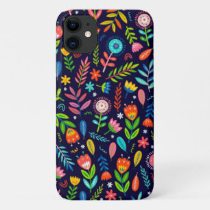 Hand Painted Exotic Flowers Leaves Pattern-23437 iPhone 11 Case