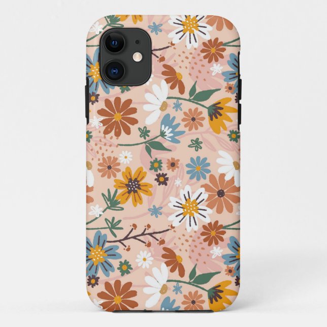 Hand Painted Floral Pattern-23136 Case-Mate iPhone Case (Back)