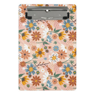 Hand Painted Floral Pattern-23136 Mini Clipboard