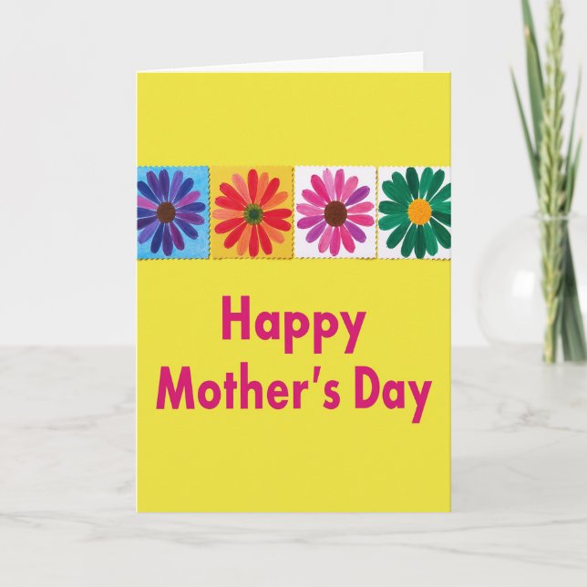 Hand Painted Flower Card (Front)
