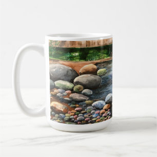 Hand Painted Forest with Brook Coffee Mug