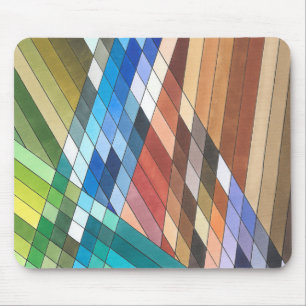 Hand Painted Geometric Abstract Pattern Mouse Pad