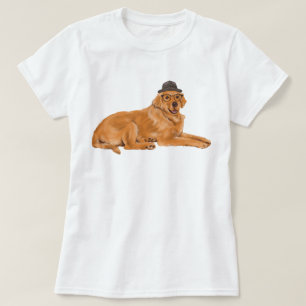 Hand-painted Golden Retriever Dog T-Shirt