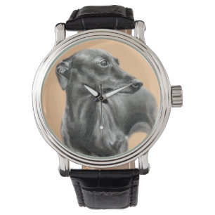 Hand painted Greyhound Watch