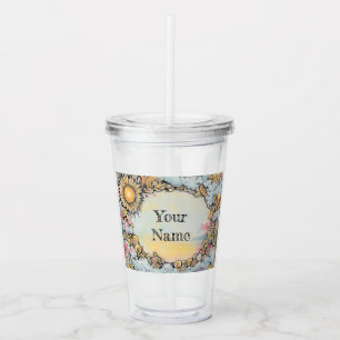 Hand-painted Illustration Drink Tumbler