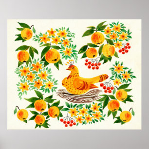 hand painted illustration: Turtledove Poster