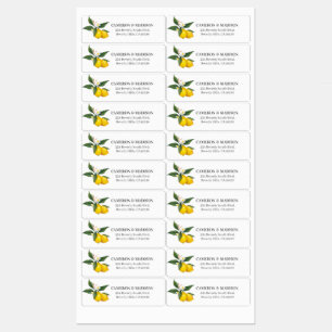 Hand-Painted Lemons With Flower Wedding