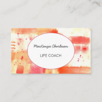 Hand Painted Modern Watercolor Abstract Life Coach