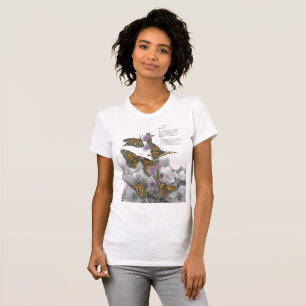 Hand-Painted Monarch Butterflies T-Shirt