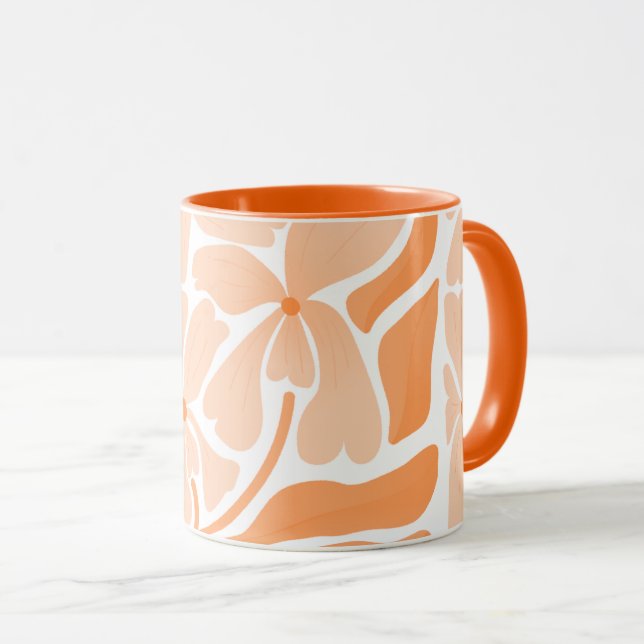 Hand Painted mug  in artistic design (Front Right)