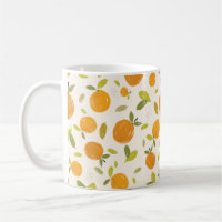 Hand painted oranges fruit seamless pattern design