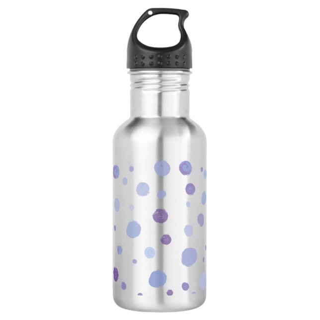 hand painted polka dots 532 ml water bottle (Front)