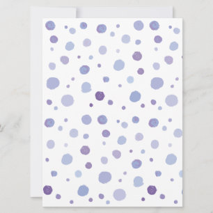 hand painted polka dots announcement