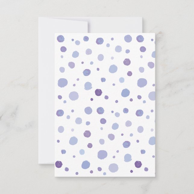 hand painted polka dots announcement (Front)