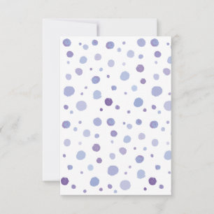 hand painted polka dots announcement