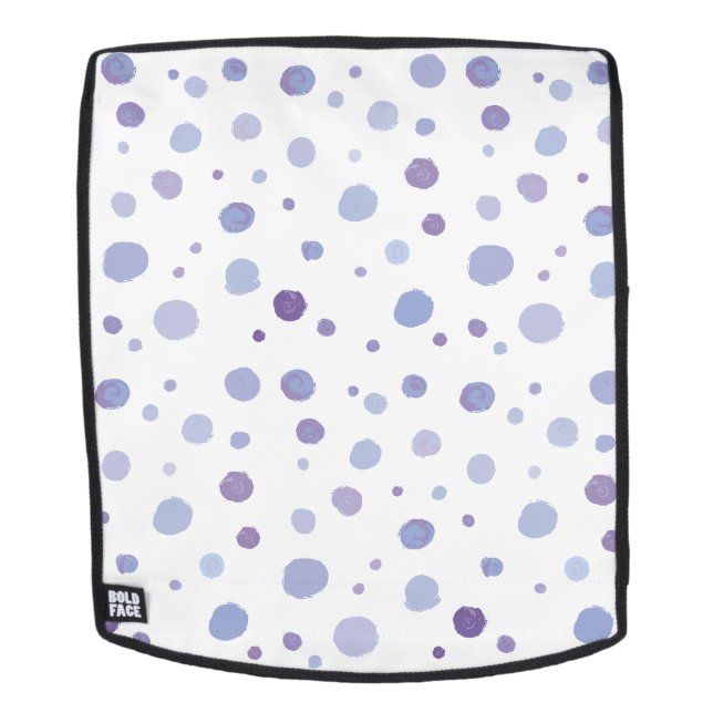 hand painted polka dots backpack (Removable Face)
