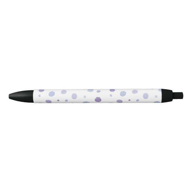 hand painted polka dots black ink pen (Front)