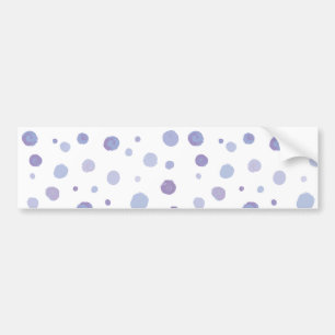 hand painted polka dots bumper sticker