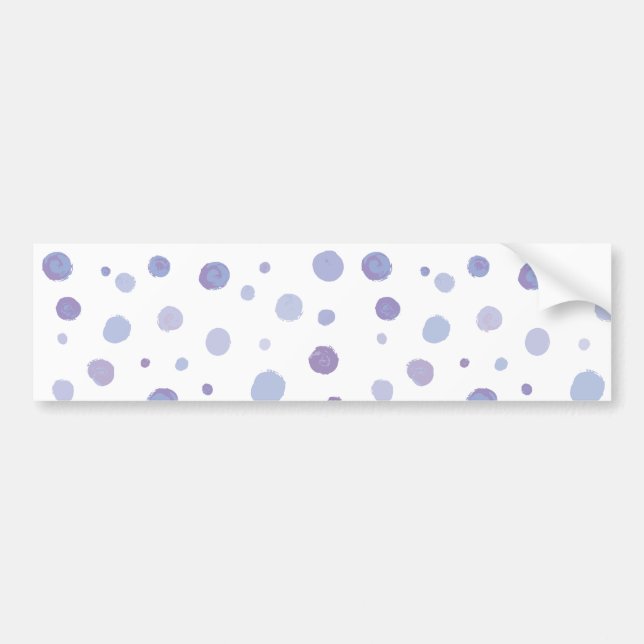 hand painted polka dots bumper sticker (Front)